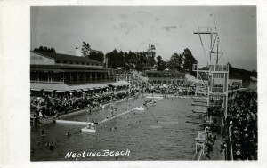 Neptune Beach, Alameda, California, postcard mailed 1923                               